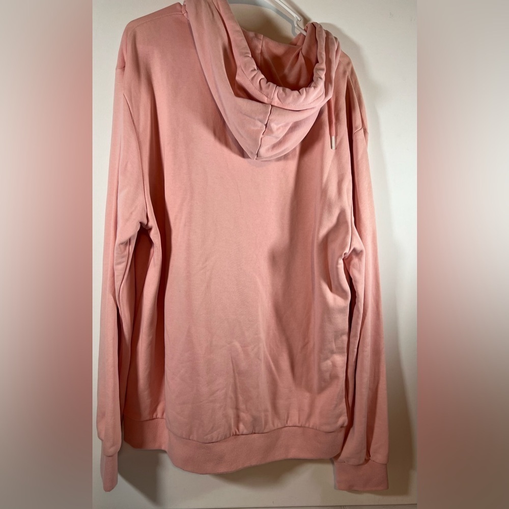 BKYS Sweatshirt Hoodie Brick Toy Men Pink Graphic Kangaroo Pocket Drawcord 2XL - Picture 4 of 11